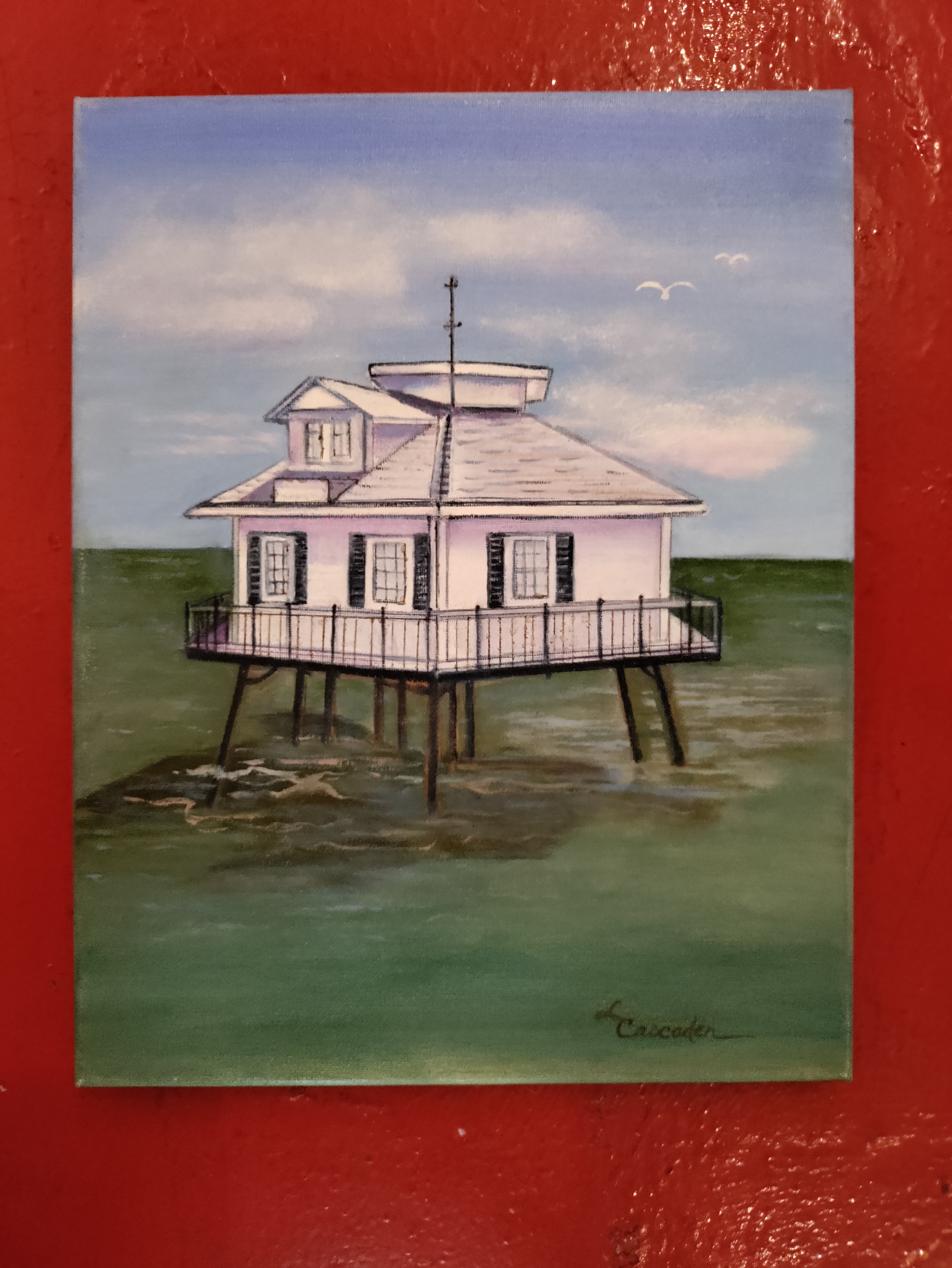 "Middle Bay Light- Mobile Bay. Alabama"