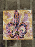 "Pink Fleur De Lis"