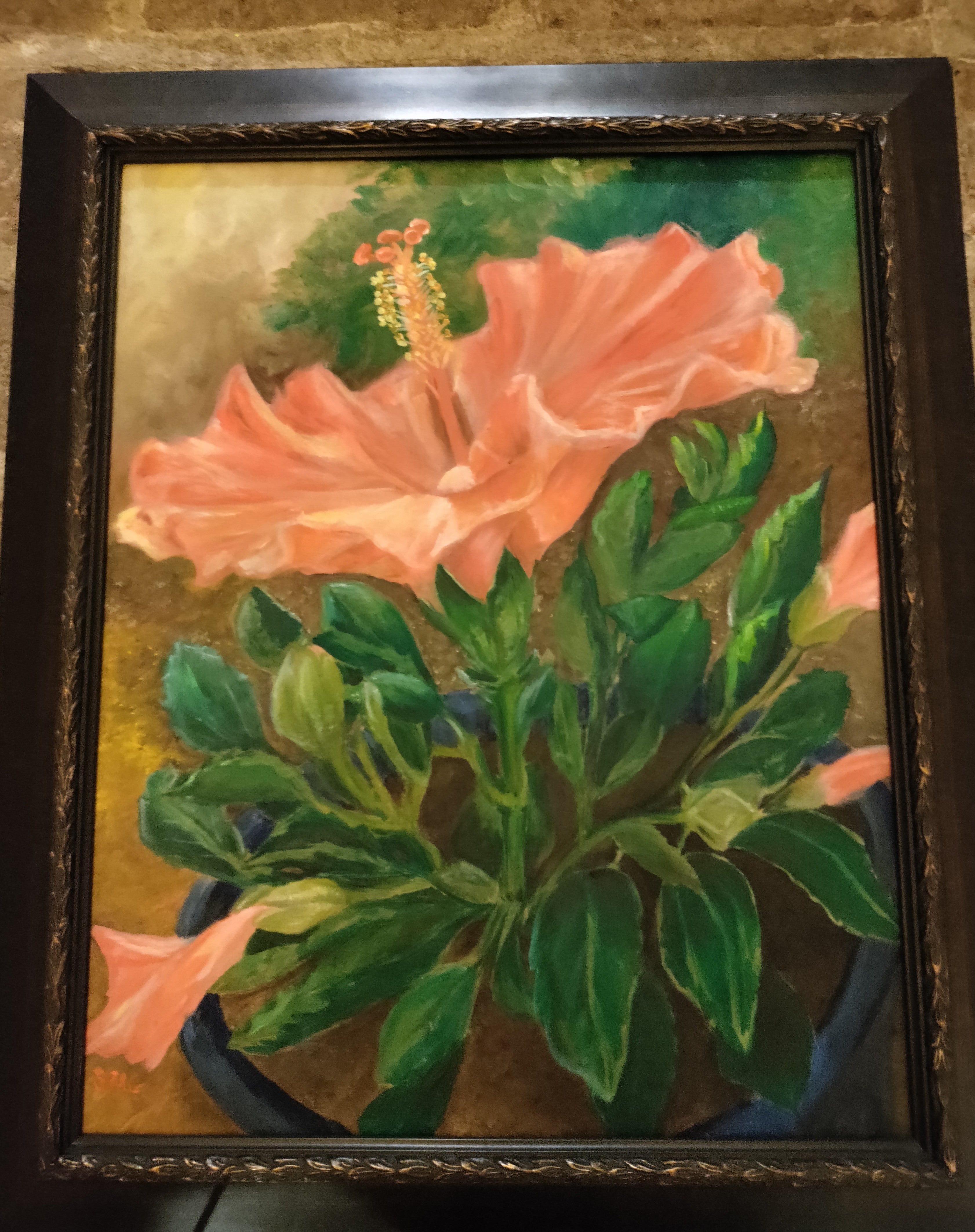 "Dancing Orange Hibiscus"