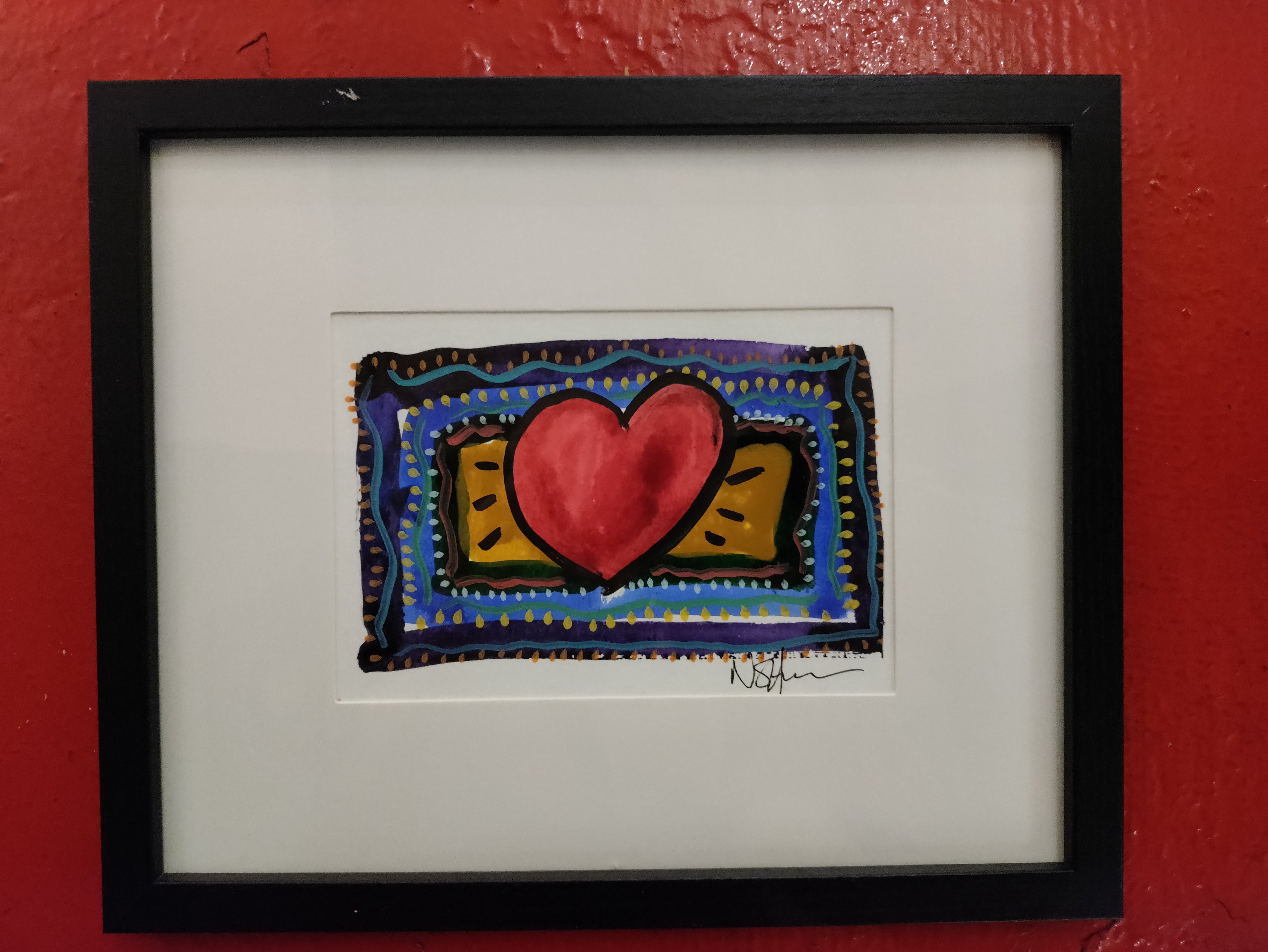 "The Heart - Black & Purple"