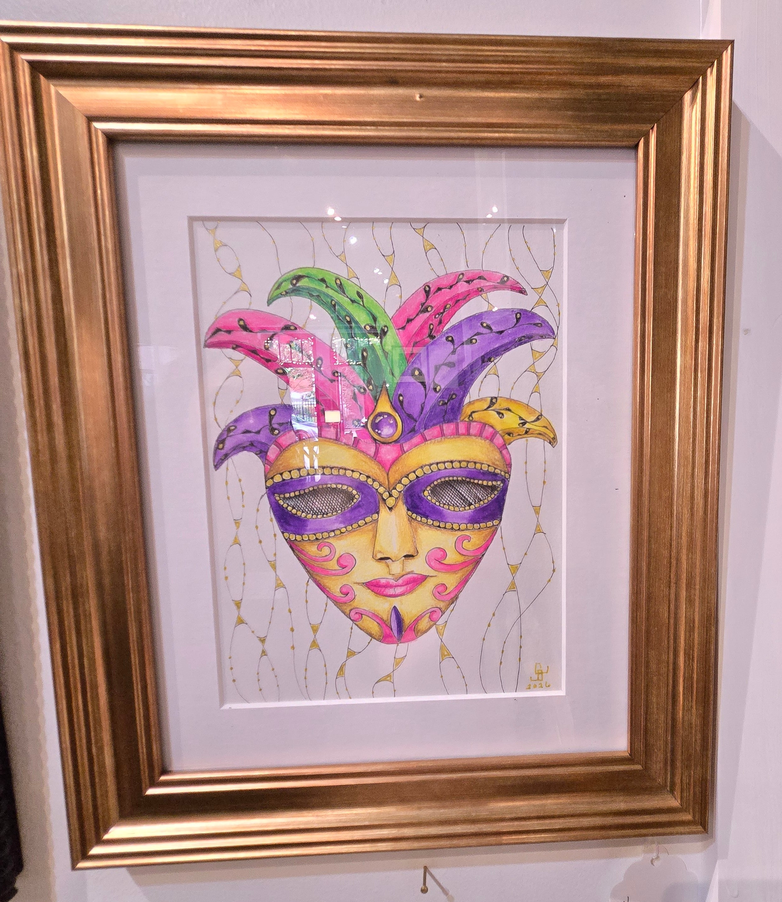 "Marti Gras Masked Maiden"
