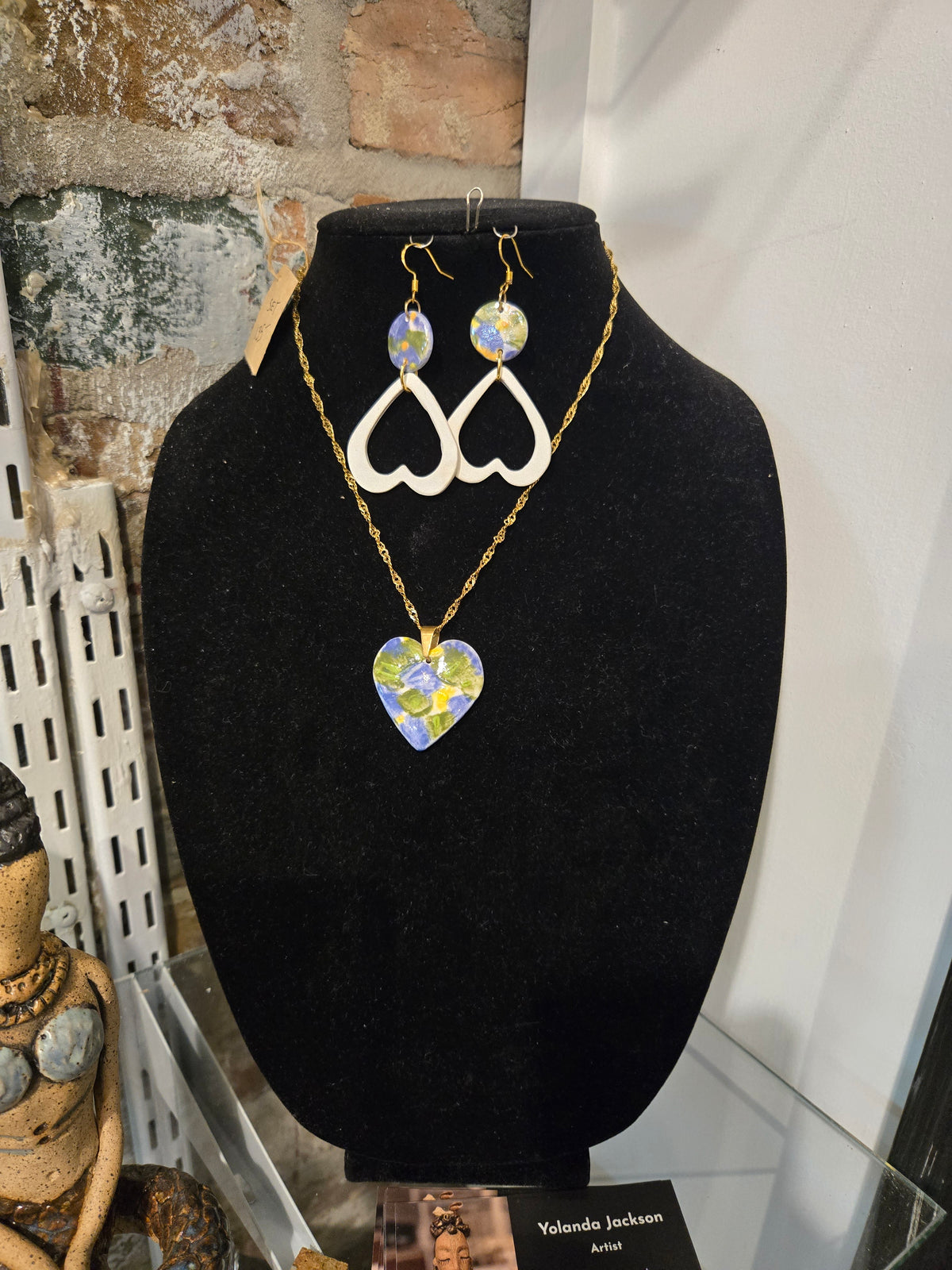 Multi Color Heart Jewelry Set