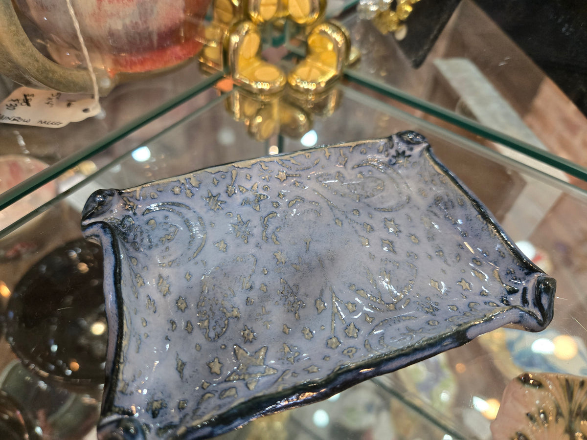Blue Print Trinket Dish