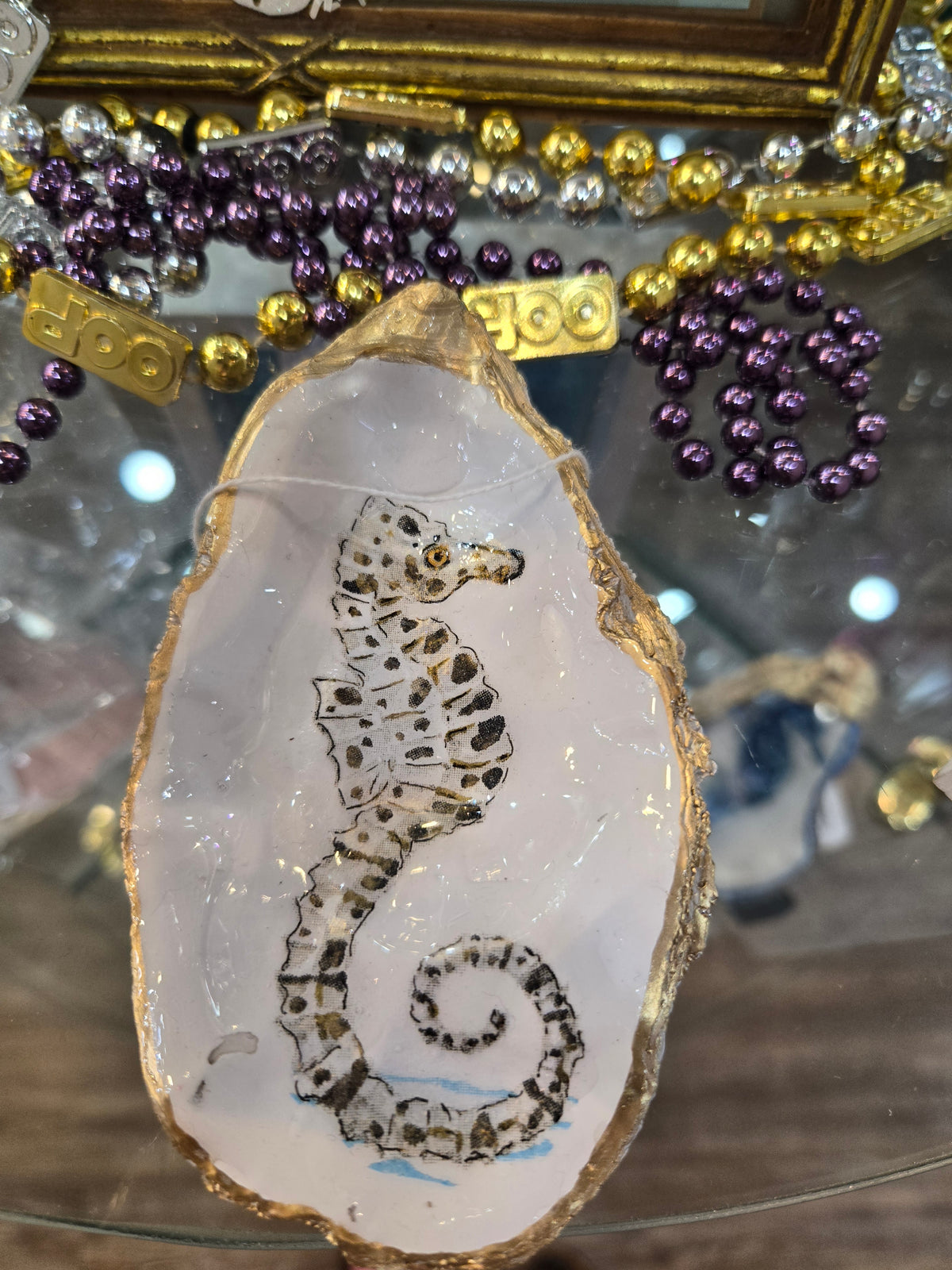 Gold & Brown Seahorse