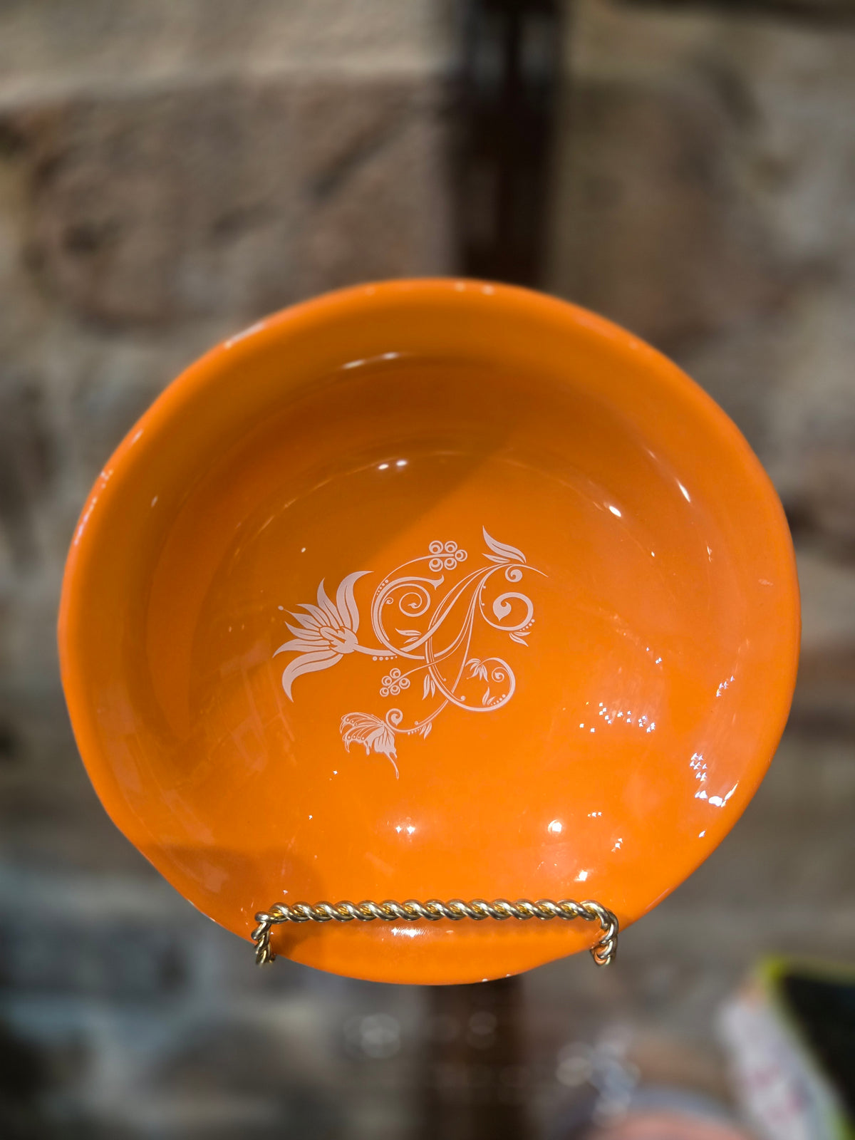 Orange Butterfly Bowl
