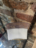 White & Purple Square Plate