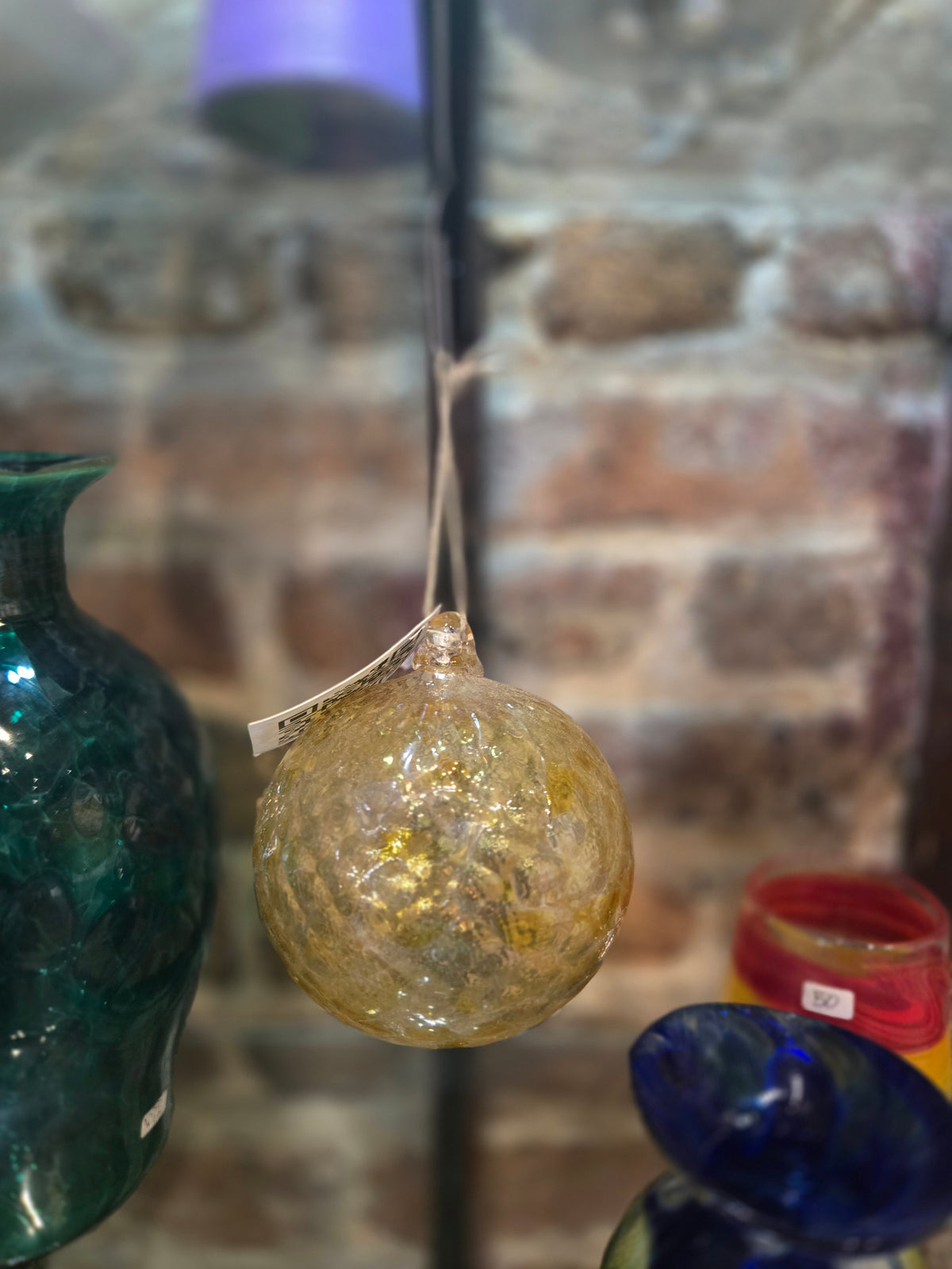 Yellow Textured Ornament