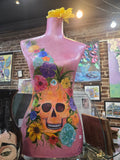 Flower Skull Bust