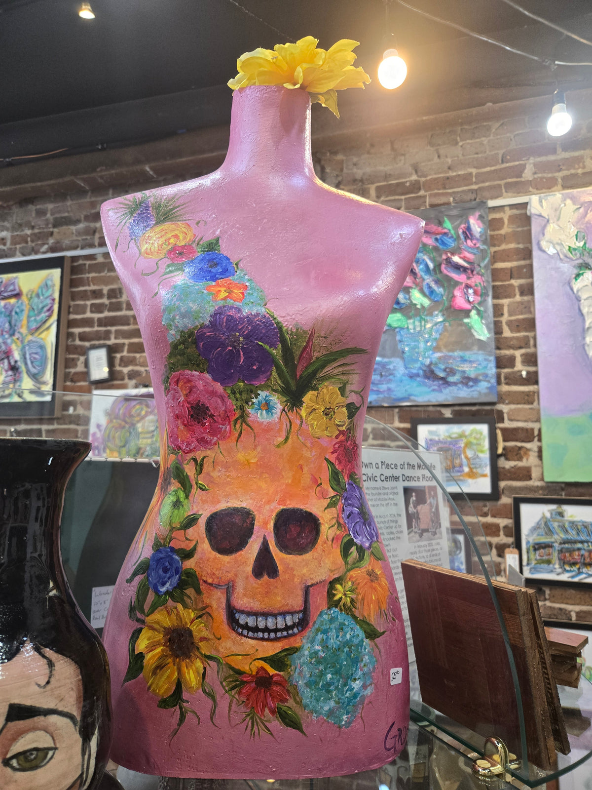 Flower Skull Bust