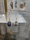 Blue & White Shell Earrings