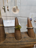 Green Seaglass Ring