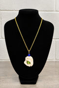 Gold Shell & Seaglass Necklace