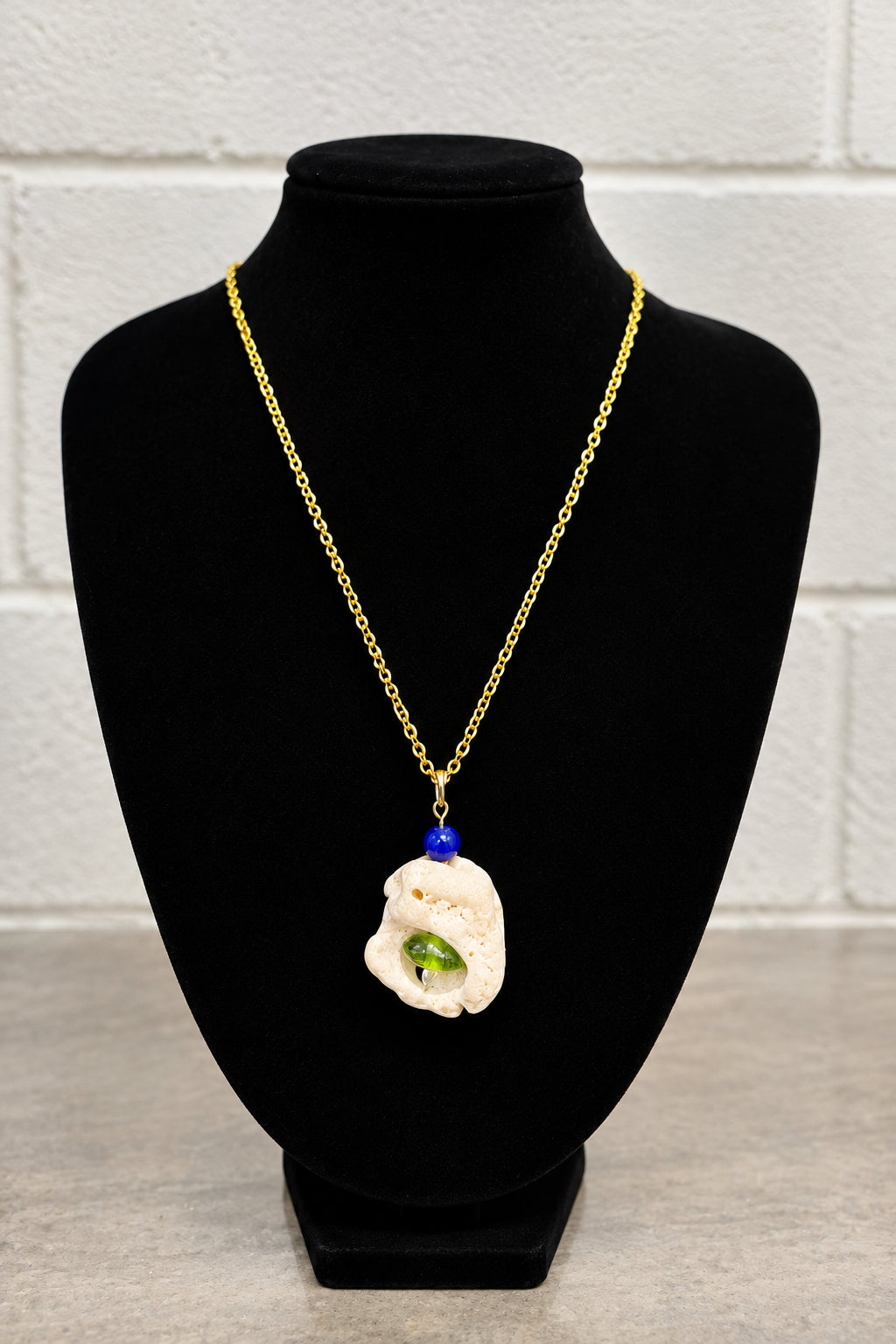 Gold Shell & Seaglass Necklace