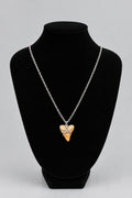 Dauphin Island Stone Heart Wire Wrap Necklace