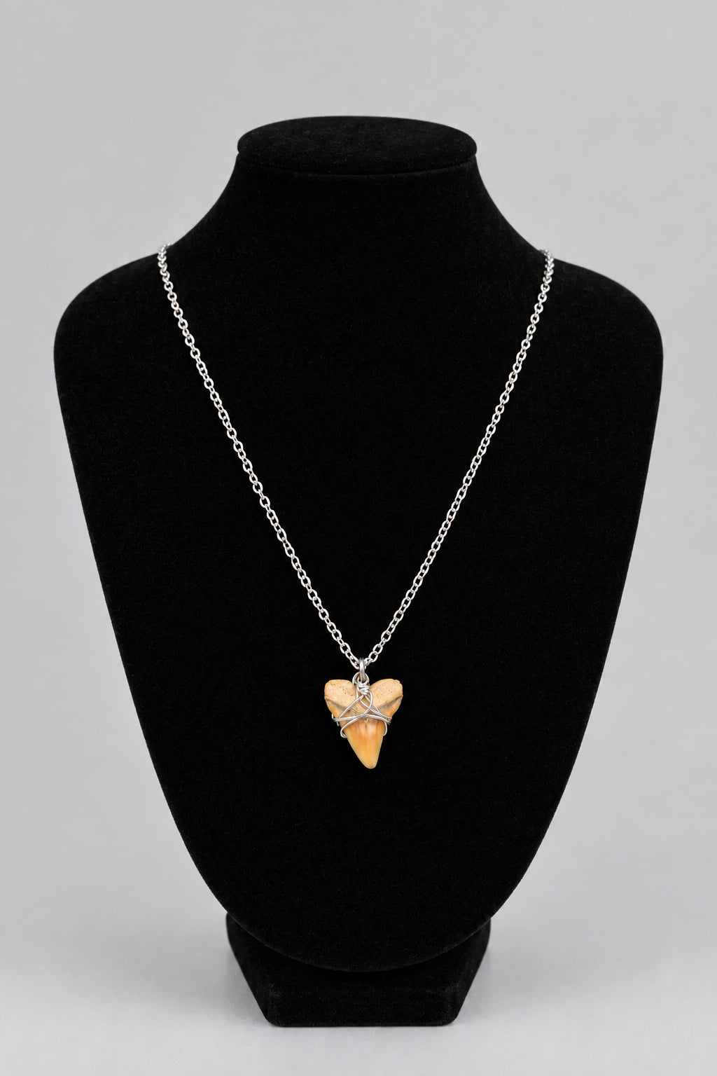 Dauphin Island Stone Heart Wire Wrap Necklace