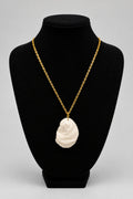 Dauphin Island White Shell & Gold Necklace