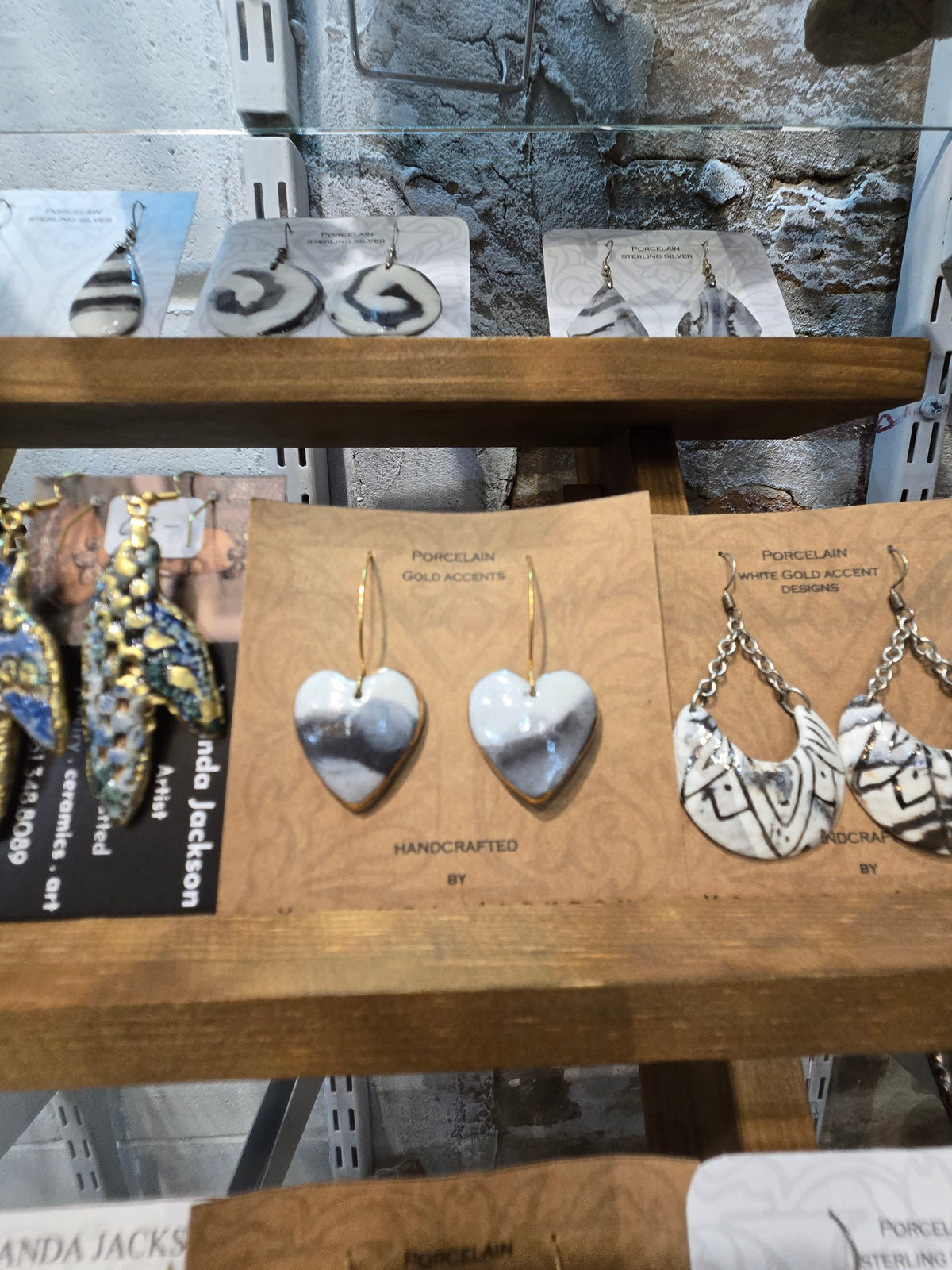 Abstract Heart Earring