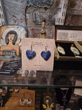 Blue Heart Earring