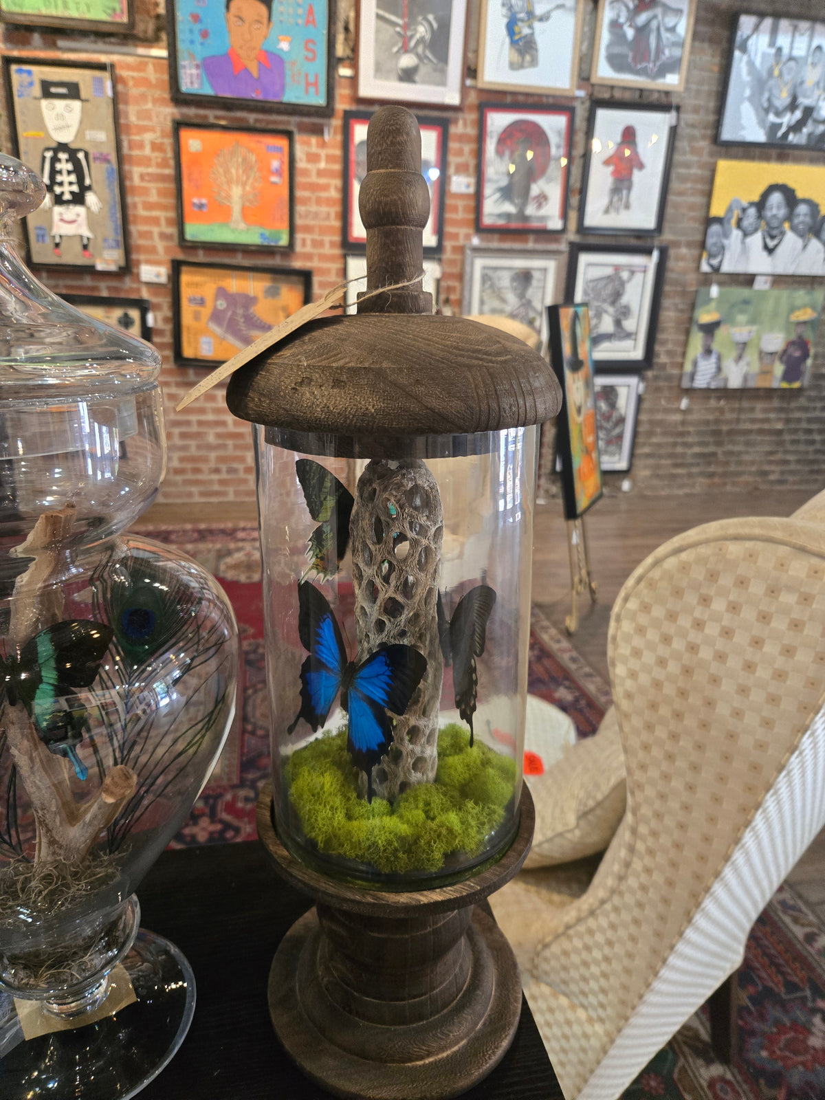Vintage Butterfly Cylinder