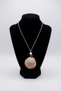 Brown Seashell & Silver Necklace