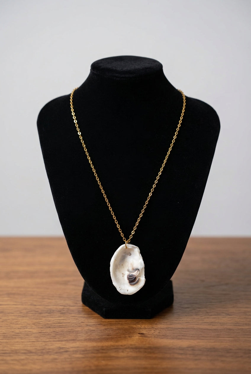 Dauphin Island Gold & White Seashell