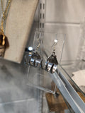 Silver Trident Earrings