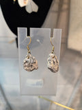 White Stone Earrings