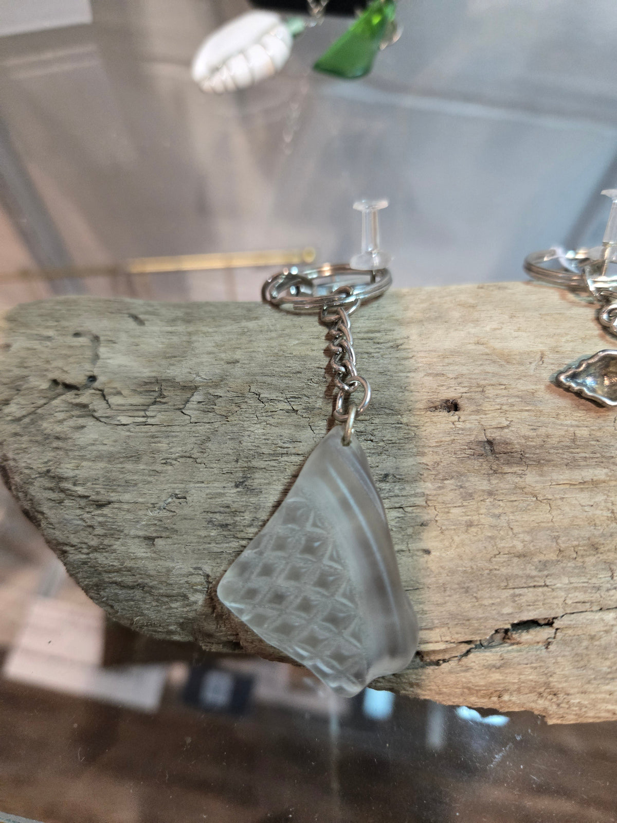 Seaglass Bottle Keychains