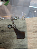 Seaglass Bottle Keychains