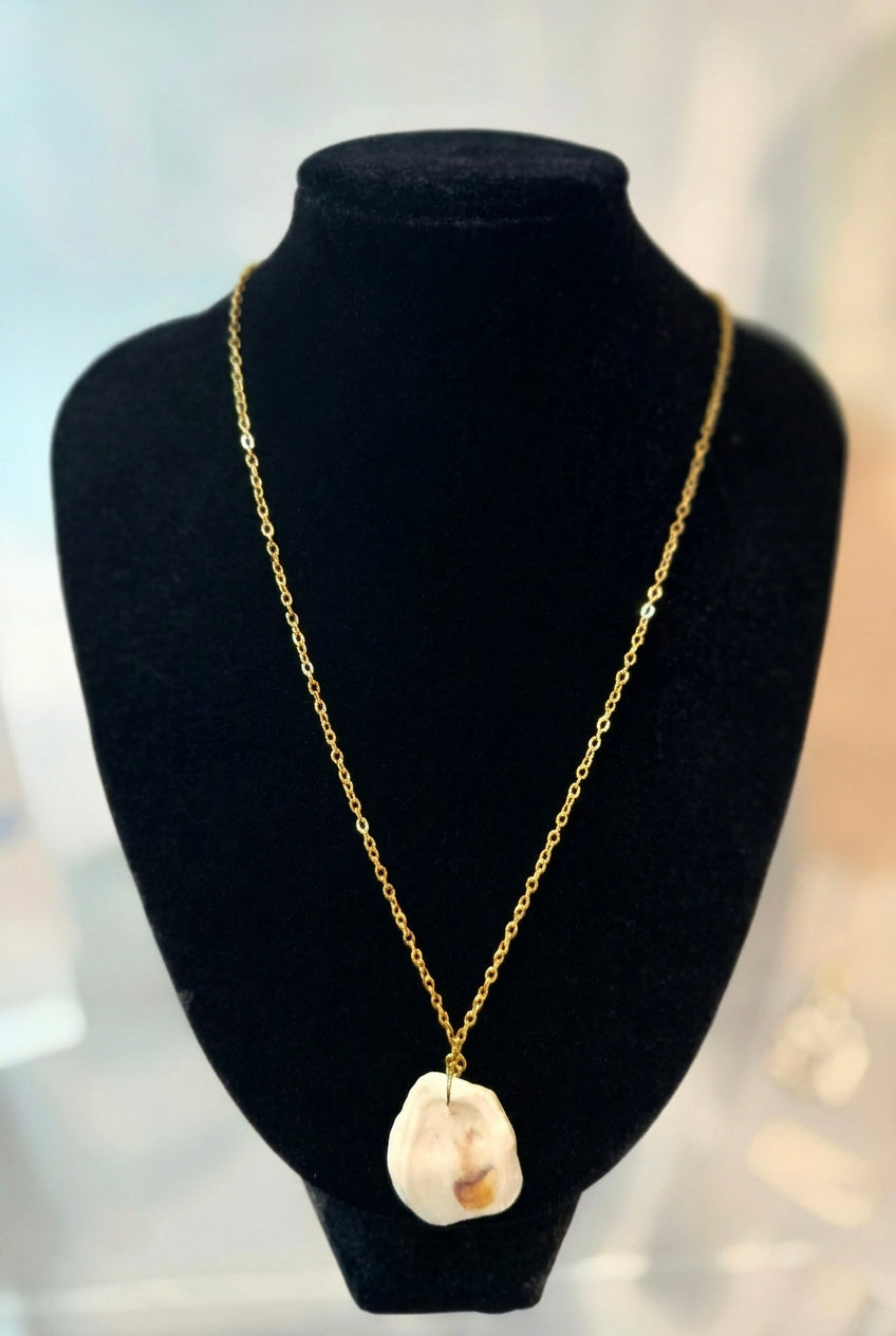 Gold & Shell Coastal Necklace
