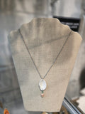 Silver Shell Beaded Necklace