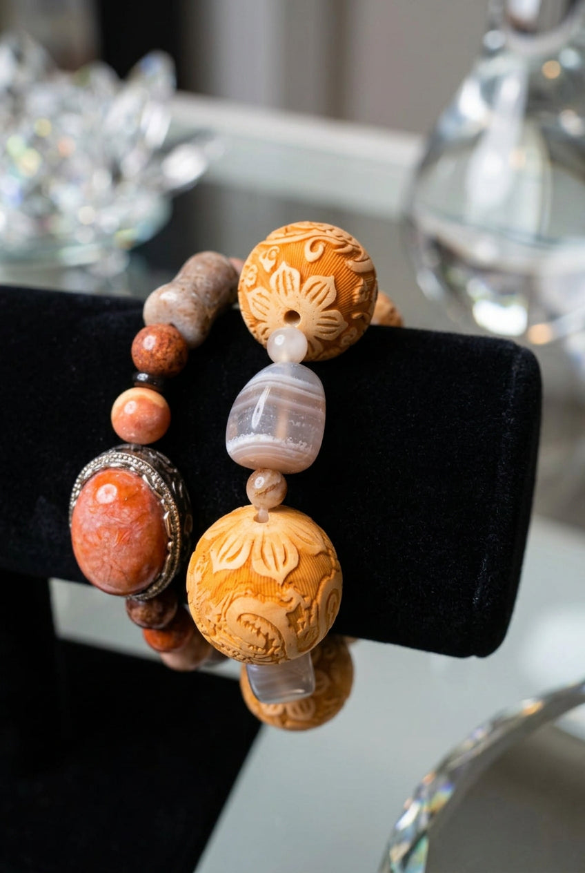 Handmade Large Beaded Bracelets