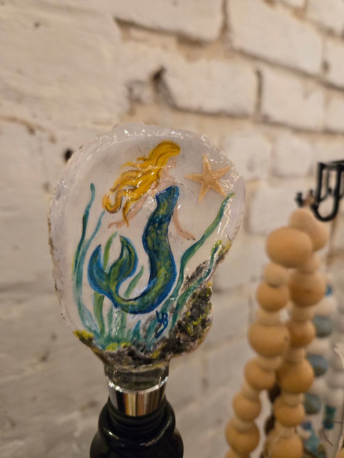 Mermaid Wine Stopper & Charm -2 Piece Set