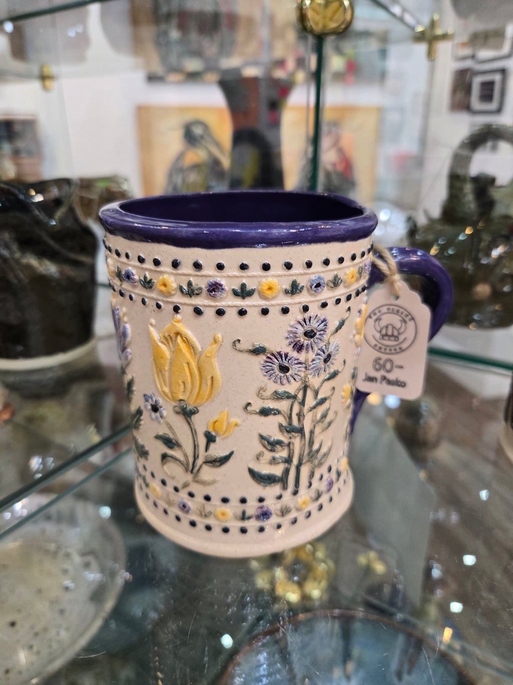 Mardi Gras Floral Mugs