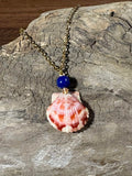 Blue & Pink Seashell Necklace