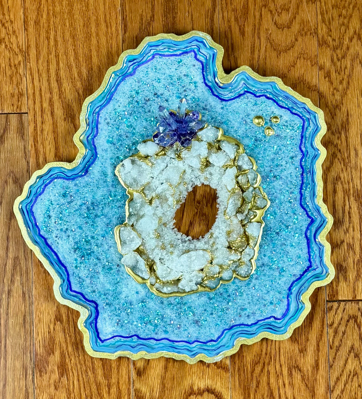 Large Blue Geode