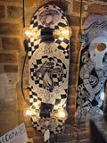Black & White Trip Skateboard Lamp