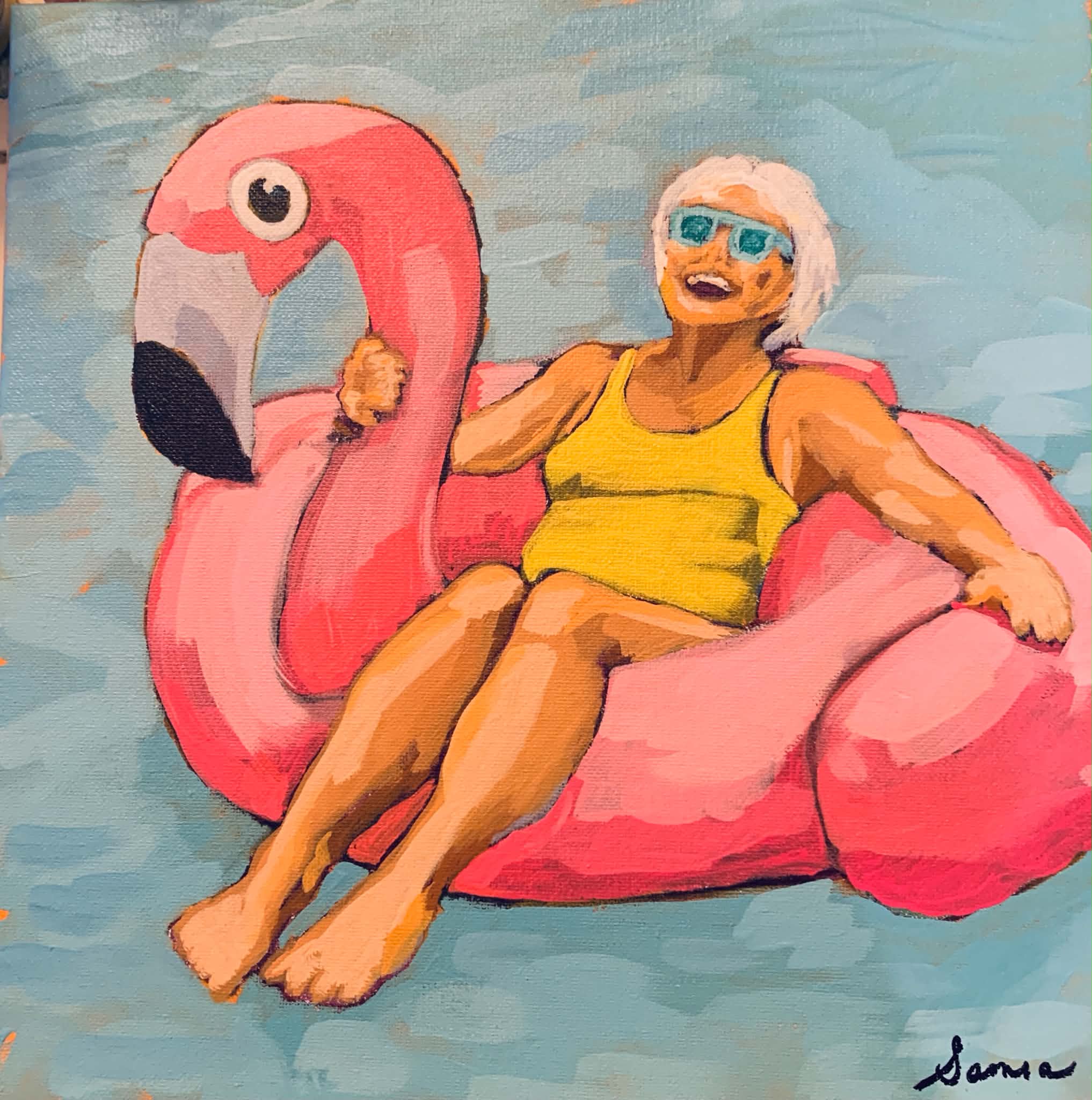 "Flamingo Float Queen"