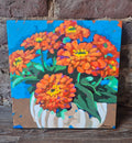 "Orange Zinnias"