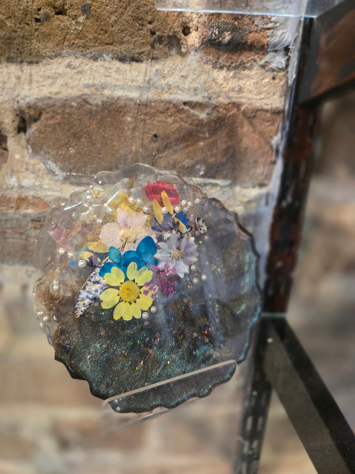 Floral Shimmer Coasters