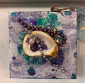 "Shell with Silver, Lavender & Pearl"