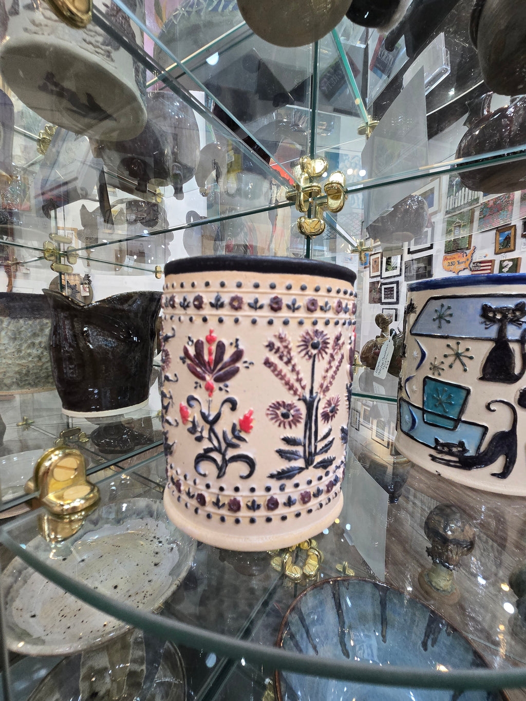 Vintage Floral Cup