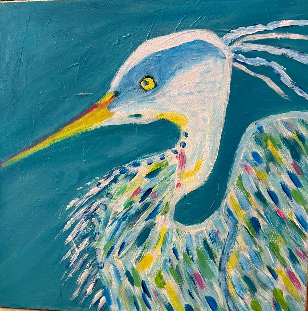 "Kaleidoscope Heron"