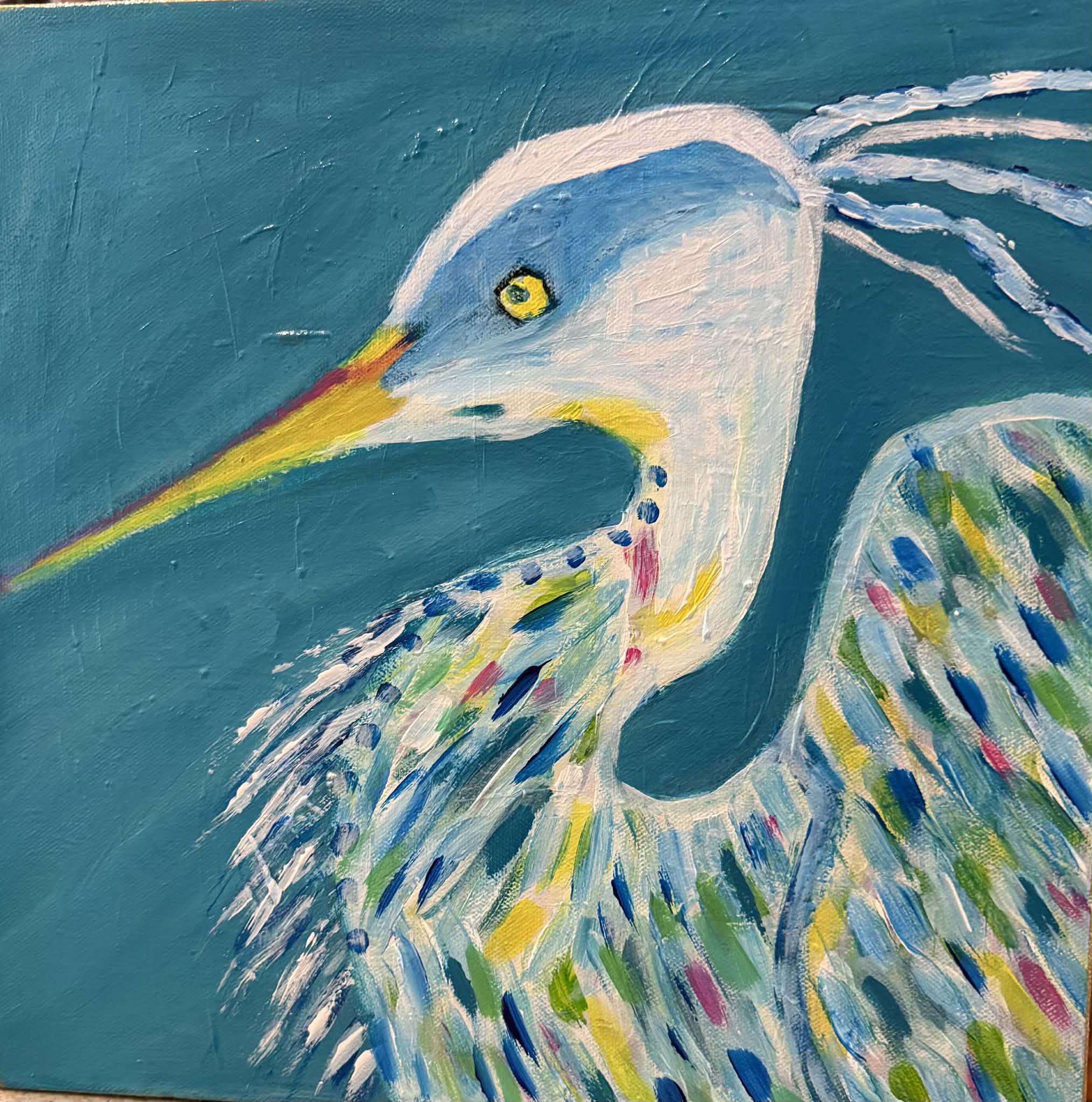 "Kaleidoscope Heron"