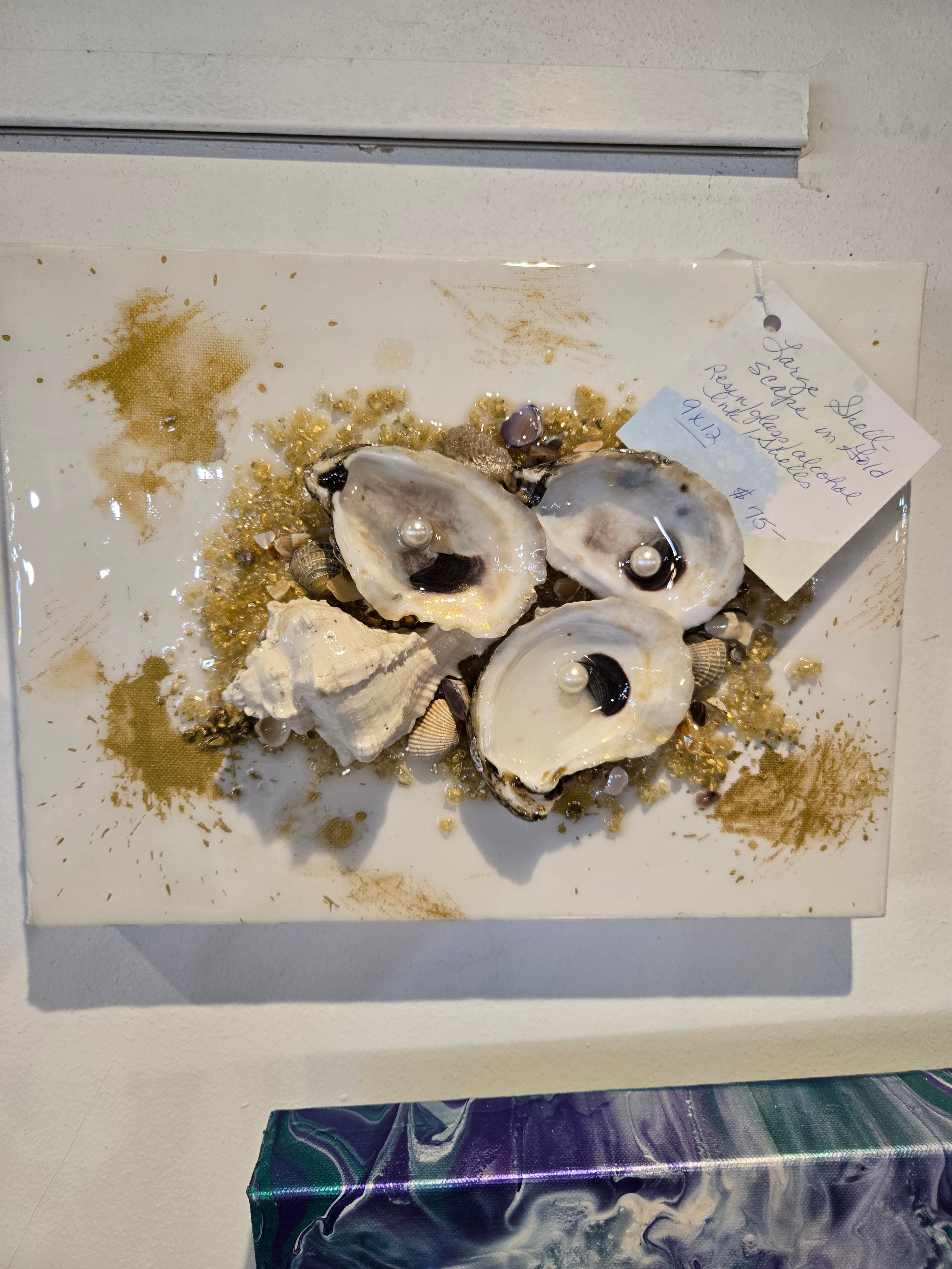 "Large Shellscape on Gold"