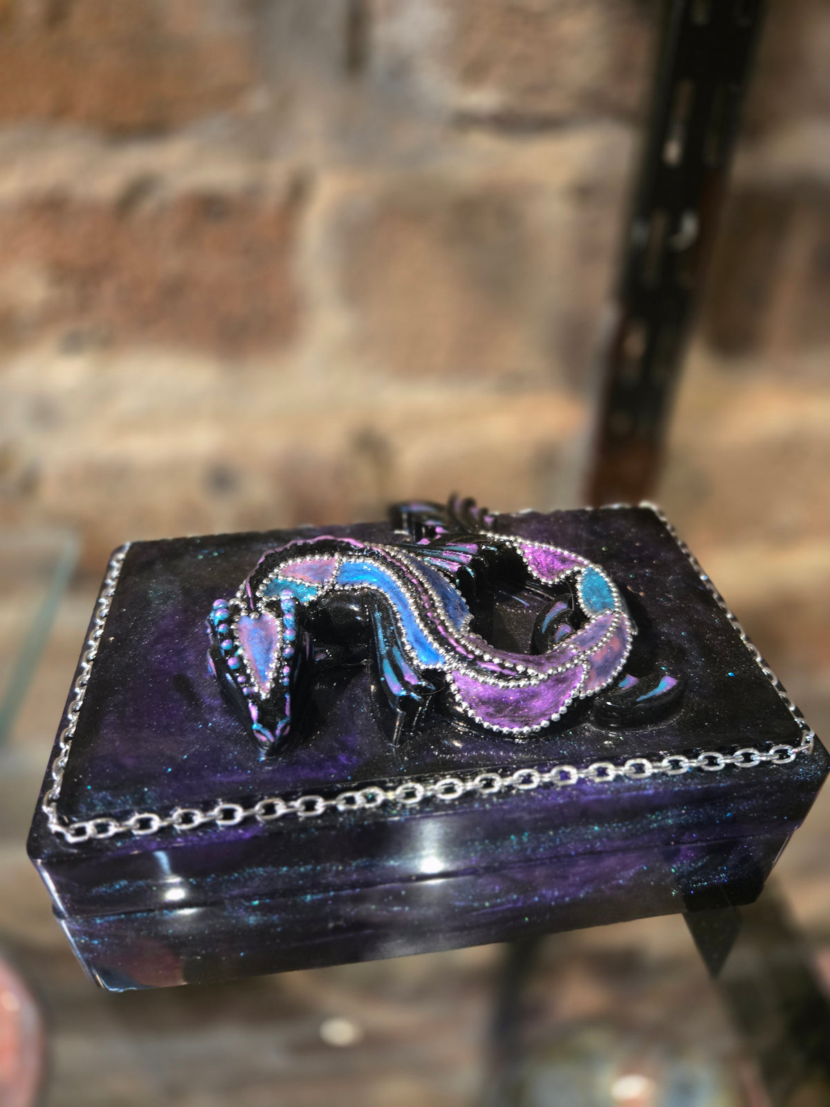 Purple Dragon Trinket Box
