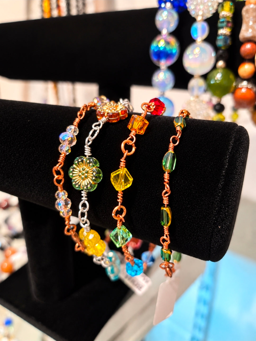 Handmade Beaded Wire Bracelets