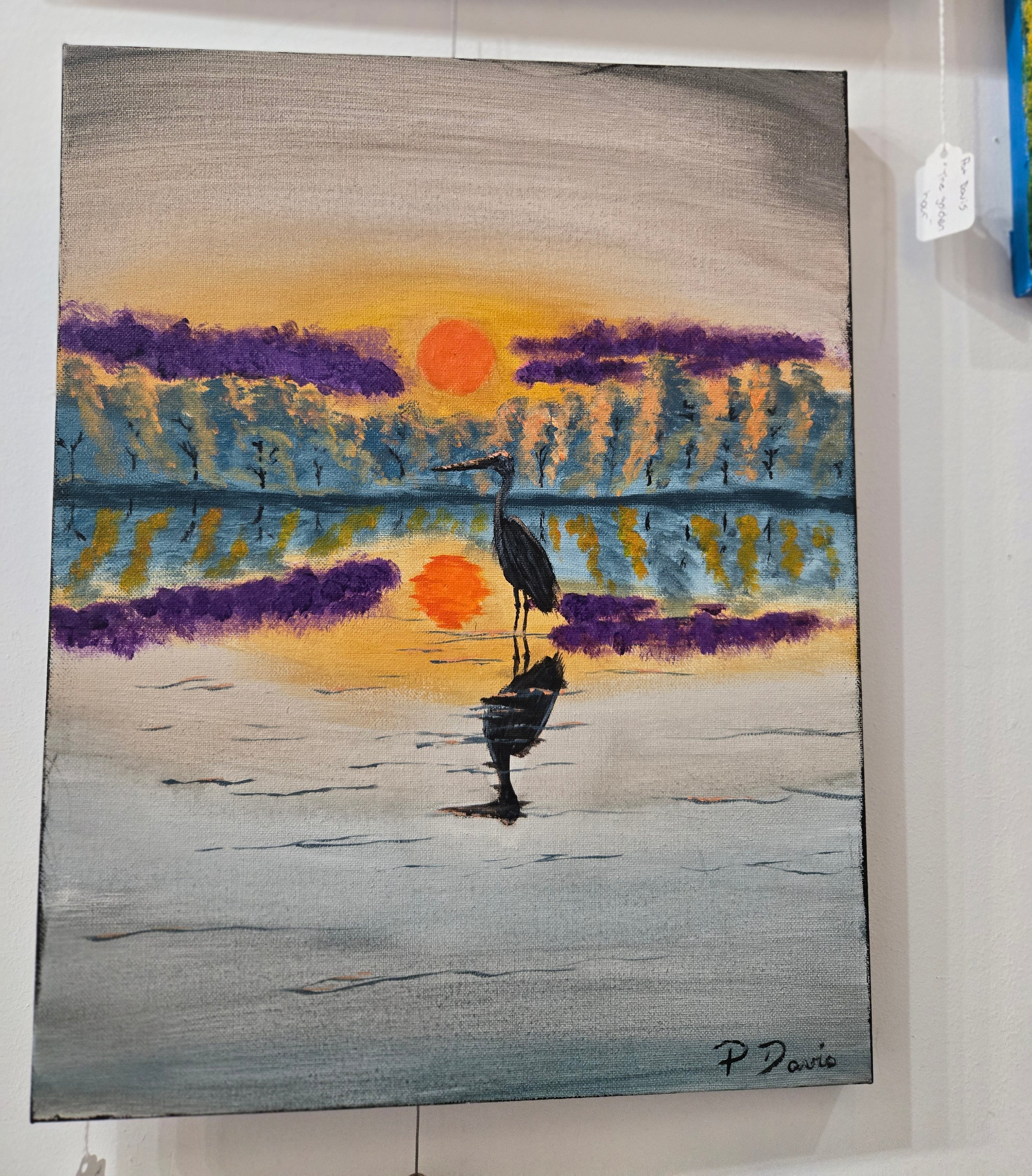 "Egret Evening"