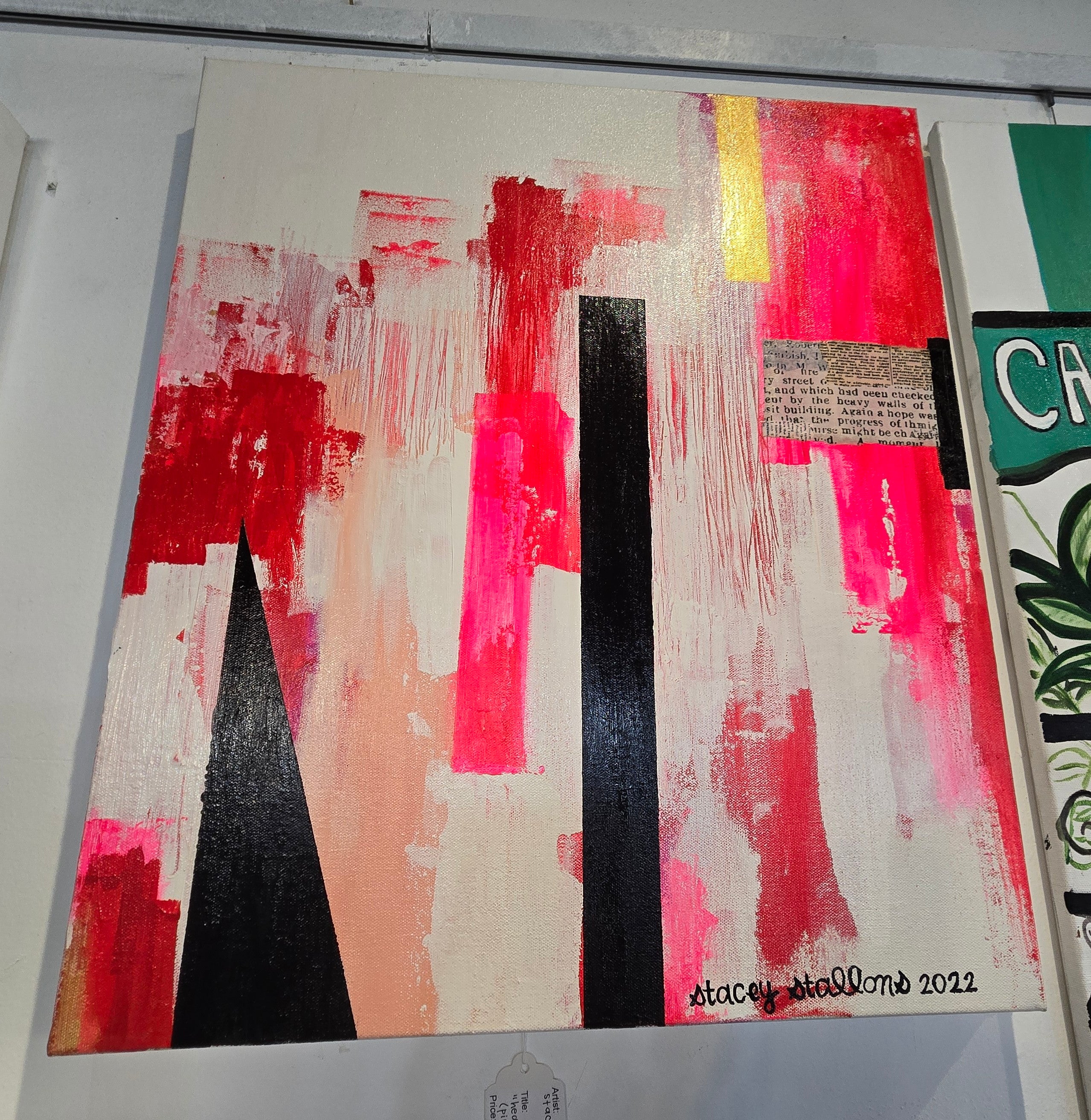 "Heavy Walls" (Pink & Red)
