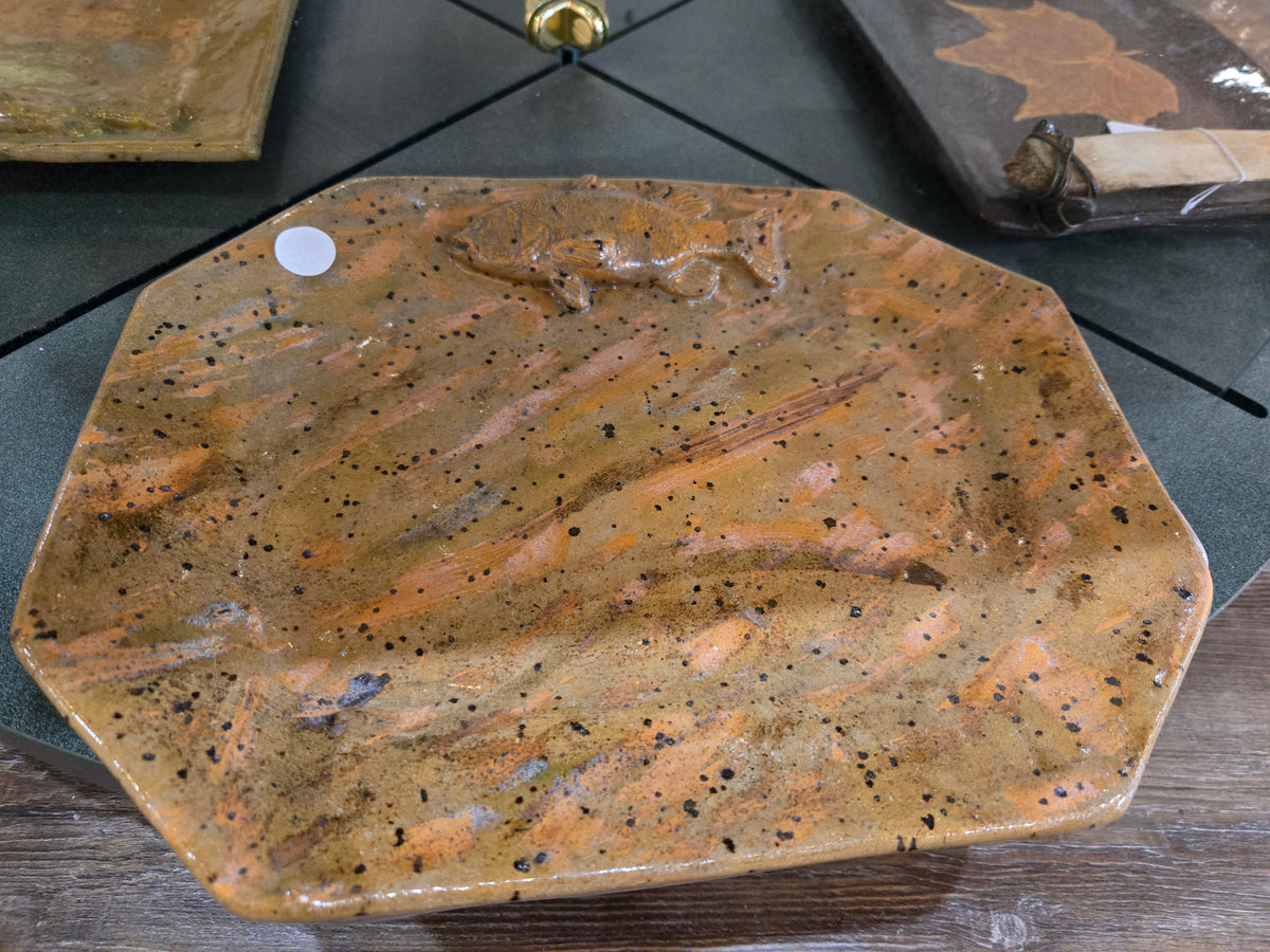 Agateware Fish Platter